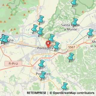 Mappa Via delle Colline per Legoli, 56025 Pontedera PI, Italia (5.636)