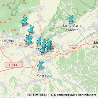Mappa Via delle Colline per Legoli, 56025 Pontedera PI, Italia (3.43833)