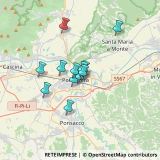 Mappa Via delle Colline per Legoli, 56025 Pontedera PI, Italia (2.56)