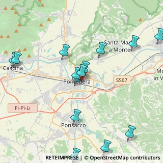Mappa Via delle Colline per Legoli, 56025 Pontedera PI, Italia (4.99286)