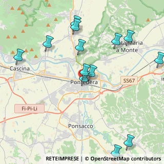 Mappa Via Belfiore, 56025 Pontedera PI, Italia (4.97231)