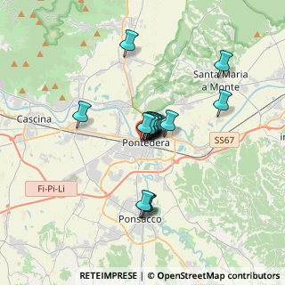 Mappa Via Belfiore, 56025 Pontedera PI, Italia (2.405)
