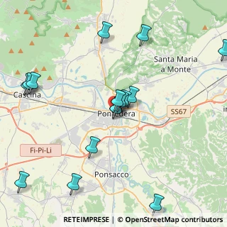Mappa Via Renato Fucini, 56025 Pontedera PI, Italia (4.61625)