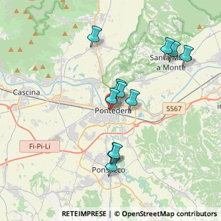 Mappa Via Renato Fucini, 56025 Pontedera PI, Italia (3.75091)