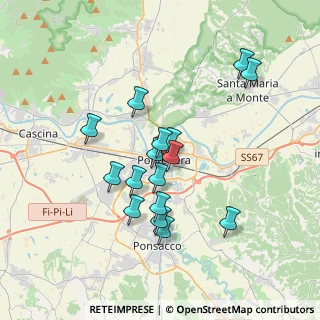 Mappa Via Belfiore, 56025 Pontedera PI, Italia (3.21063)
