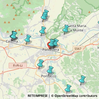 Mappa Via Belfiore, 56025 Pontedera PI, Italia (4.91625)