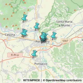 Mappa Via Renato Fucini, 56025 Pontedera PI, Italia (2.21182)