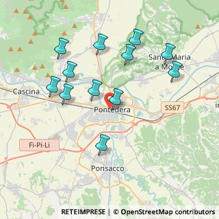 Mappa Via Belfiore, 56025 Pontedera PI, Italia (4.0675)