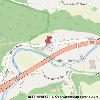 Mappa Via Villa Furlo Pagino, 27, 61033 Fermignano, Pesaro e Urbino (Marche)