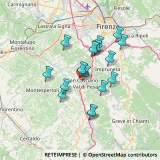 Mappa SP Val di Pesa, 50026 San Casciano in Val di Pesa FI, Italia (6.30556)