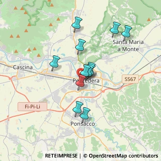 Mappa Via Brigate Partigiane, 56025 Pontedera PI, Italia (2.98917)