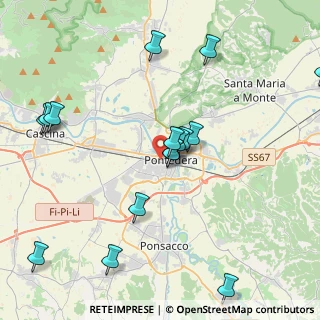 Mappa Via Brigate Partigiane, 56025 Pontedera PI, Italia (4.65688)