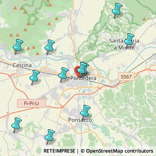 Mappa Via Brigate Partigiane, 56025 Pontedera PI, Italia (5.16455)