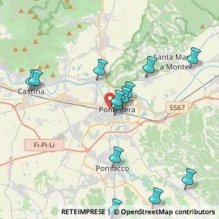 Mappa Via Brigate Partigiane, 56025 Pontedera PI, Italia (4.72846)