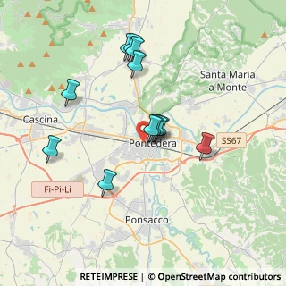 Mappa Via Brigate Partigiane, 56025 Pontedera PI, Italia (3.37333)
