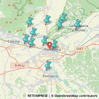 Mappa Piazza Unità D'Italia, 56025 Pontedera PI, Italia (3.87636)