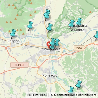 Mappa Piazza Unità D'Italia, 56025 Pontedera PI, Italia (5.05308)