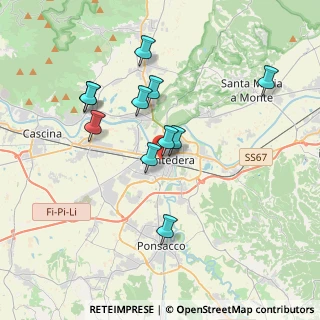 Mappa Via Don Giovanni Minzoni, 56025 Pontedera PI, Italia (3.44727)