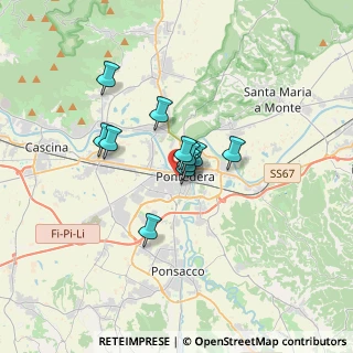Mappa Via Fiumalbi, 56025 Pontedera PI, Italia (2.21364)
