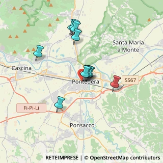 Mappa Via Fiumalbi, 56025 Pontedera PI, Italia (3.08727)