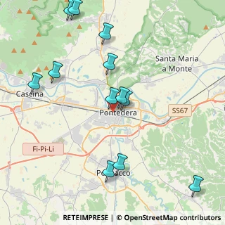 Mappa Via Don Giovanni Minzoni, 56025 Pontedera PI, Italia (4.77083)