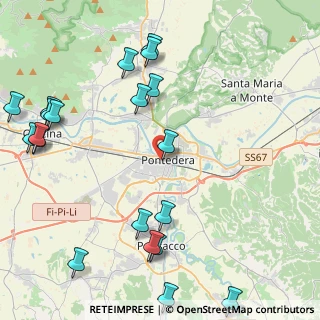 Mappa Via Don Giovanni Minzoni, 56025 Pontedera PI, Italia (5.853)