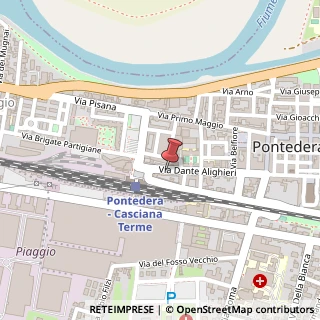 Mappa Via Dante Alighieri, 79, 56025 Pontedera, Pisa (Toscana)