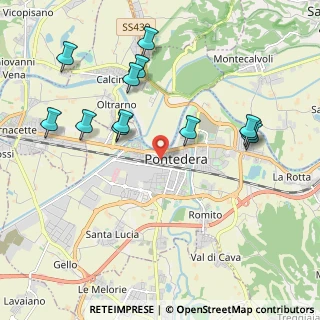 Mappa Via Don Giovanni Minzoni, 56025 Pontedera PI, Italia (2.21167)