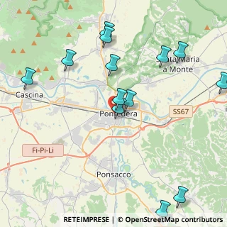Mappa Via E. Fiumalbi, 56025 Pontedera PI, Italia (5.00923)