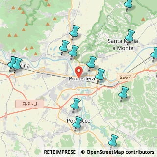 Mappa Via E. Fiumalbi, 56025 Pontedera PI, Italia (5.654)