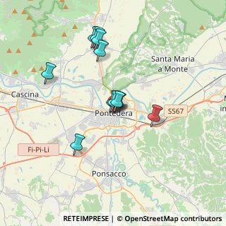 Mappa Via Palestro, 56025 Pontedera PI, Italia (3.08091)