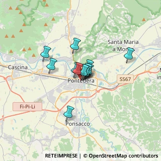 Mappa Via Palestro, 56025 Pontedera PI, Italia (1.92385)