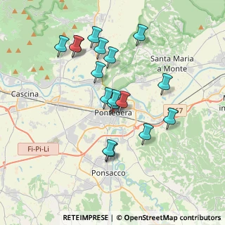 Mappa Via Palestro, 56025 Pontedera PI, Italia (3.49706)