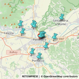 Mappa Via Palestro, 56025 Pontedera PI, Italia (2.86077)