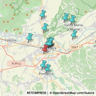 Mappa Via Palestro, 56025 Pontedera PI, Italia (3.03769)