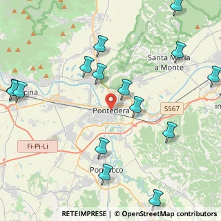 Mappa Via Palestro, 56025 Pontedera PI, Italia (5.63467)