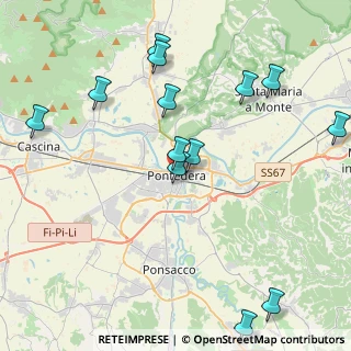 Mappa Via Palestro, 56025 Pontedera PI, Italia (4.95231)