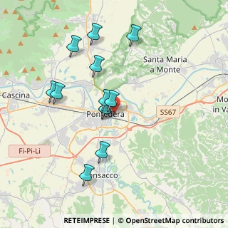 Mappa Via Rodolfo Morandi, 56025 Pontedera PI, Italia (3.575)