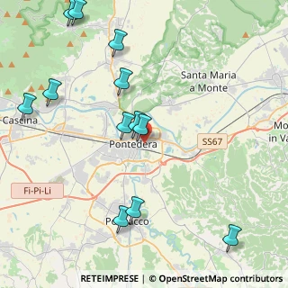 Mappa Via Rodolfo Morandi, 56025 Pontedera PI, Italia (5.13667)