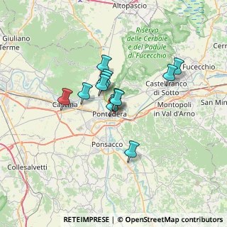 Mappa Via Rodolfo Morandi, 56025 Pontedera PI, Italia (4.9825)