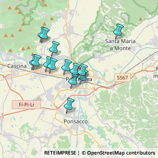 Mappa Piazza Caduti Divisione Acqui Cefalonia e Corfu, 56025 Pontedera PI, Italia (3.44929)