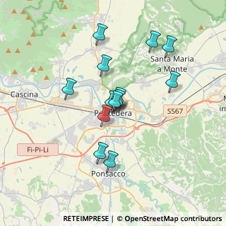 Mappa Via Valtriani, 56025 Pontedera PI, Italia (3.04)