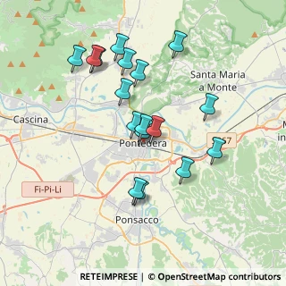 Mappa Via Valtriani, 56025 Pontedera PI, Italia (3.50588)