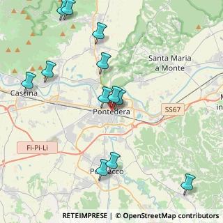 Mappa Piazza Caduti Divisione Acqui Cefalonia e Corfu, 56025 Pontedera PI, Italia (4.8525)