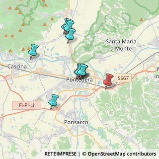 Mappa Piazza Caduti Divisione Acqui Cefalonia e Corfu, 56025 Pontedera PI, Italia (3.09636)