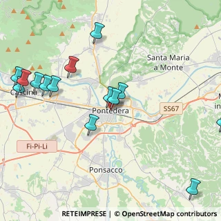 Mappa Via Valtriani, 56025 Pontedera PI, Italia (5.12143)