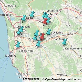 Mappa Via Valtriani, 56025 Pontedera PI, Italia (13.35625)