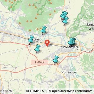 Mappa Via delle Quadrelle, 56025 Pontedera PI, Italia (4.29167)