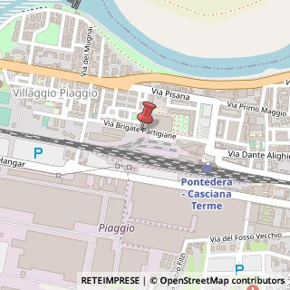 Mappa Via brigate partigiane 15, 56025 Pontedera, Pisa (Toscana)
