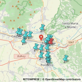 Mappa Piazza Nilde Iotti, 56025 Pontedera PI, Italia (3.45278)